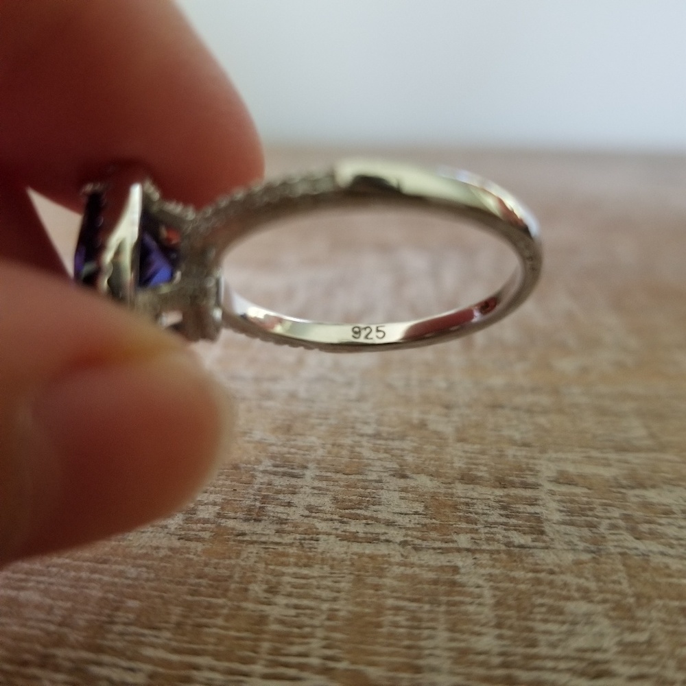 💜9.5ct Tanzanite and Sterling Ring💜 - Picture 4 of 6